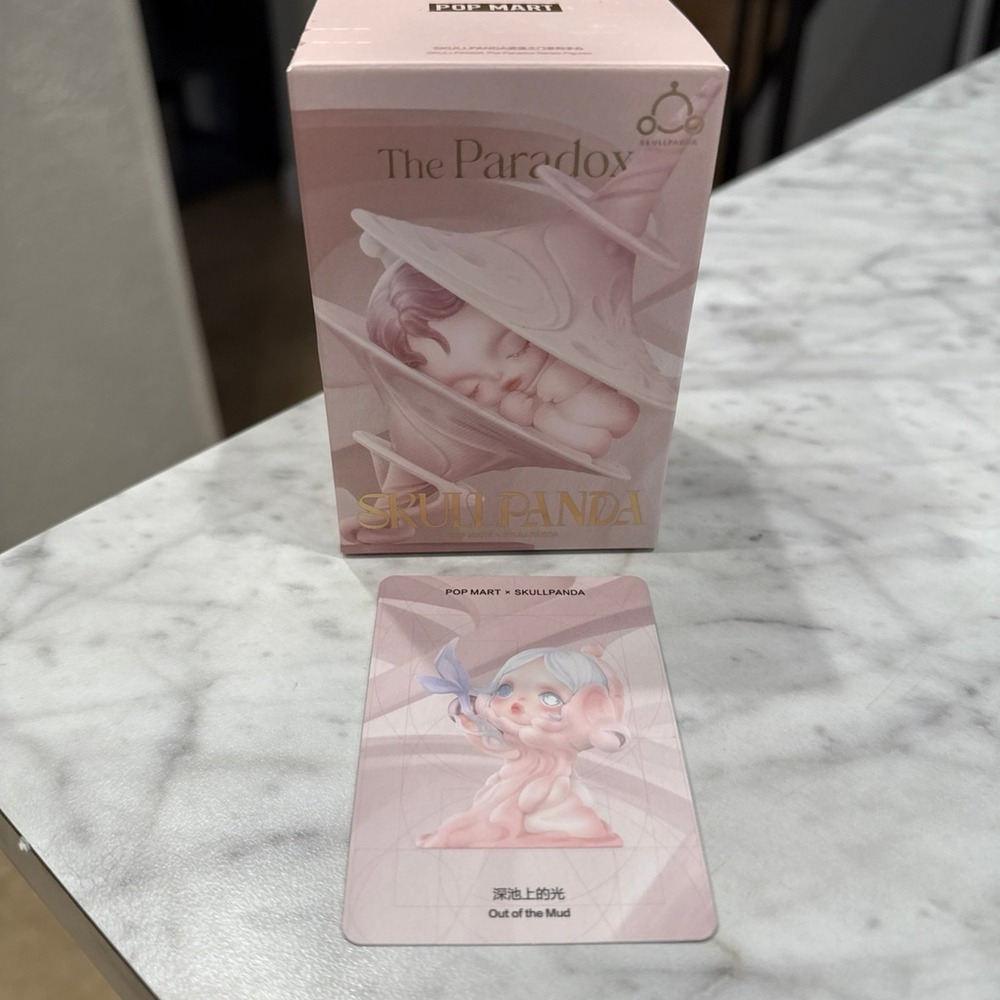 Pop Mart Skullpanda The Paradox Series Out of the Mud Figure with Card and Box